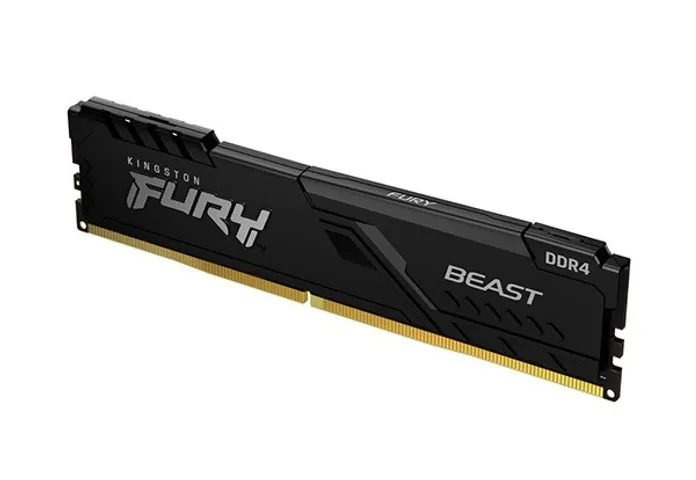 Ram Desktop Kingston Fury Beast 8GB DDR4 3200Mhz - Nâng Cấp Hiệu Suất PC, Tản Nhiệt Thông Minh, Tương Thích với Intel XMP