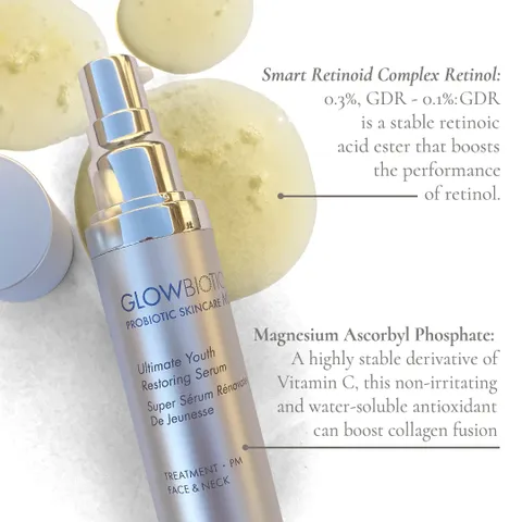 Serum Glowbiotics Ultimate Youth Restoring - Tinh Chất Trẻ Hóa Da, Chống Lão Hóa, Căng Mịn Da 30ml