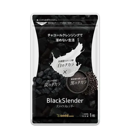 Viên Uống Giảm Cân Seedcoms Black Slender Nhật Bản - Hỗ Trợ Đốt Cháy Mỡ, Thanh Lọc Cơ Thể, Vóc Dáng Thon Gọn 90 Viên