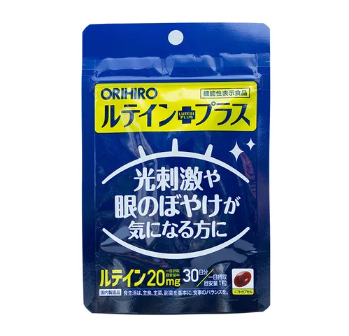 Viên uống hỗ trợ thị lực Orihiro Lutein Plus 30 viên - Bảo vệ mắt, cải thiện thị giác, tăng cường sức khỏe đôi mắt