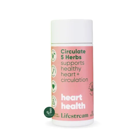 Viên Uống Hỗ Trợ Tăng Cường Tuần Hoàn Lifestream Circulate 5 Herbs - Bổ Tim Mạch Từ Thảo Mộc Thiên Nhiên, 30 Viên