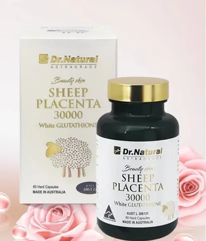 Viên Uống Trắng Da Beauty Skin Sheep Placenta 30000 - Hỗ Trợ Dưỡng Da Sáng Bóng, Giảm Nám, Cải Thiện Sắc Da Từ Bên Trong