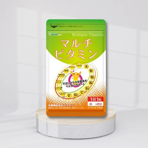 Viên uống Vitamin Tổng Hợp Seedcoms - Hỗ Trợ Cải Thiện Sức Khỏe, Năng Lượng và Đẹp Da từ 12 Loại Vitamin Thiết Yếu