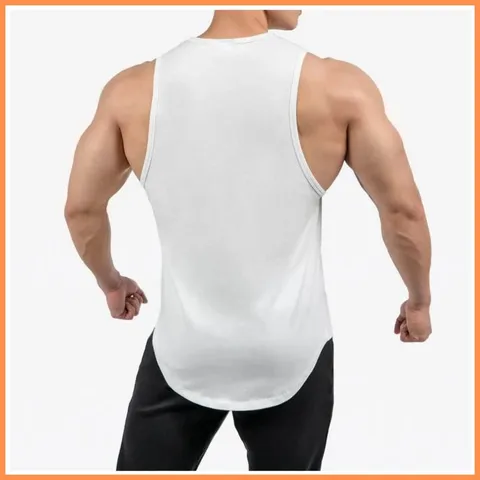 Áo Thể Thao Tank Top Tập Gym Nam - Chất Thun Siêu Mát, Thiết Kế Ôm Bod, Dễ Dàng Vận Động, Màu Đen/Trắng/Xám
