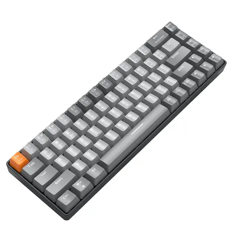 Bàn Phím Cơ Không Dây K68 - Kết Nối Máy Tính, Điện Thoại, Tablet - Thiết Kế Gọn Gàng, Red Switch êm ái, Hotswap tùy chỉnh