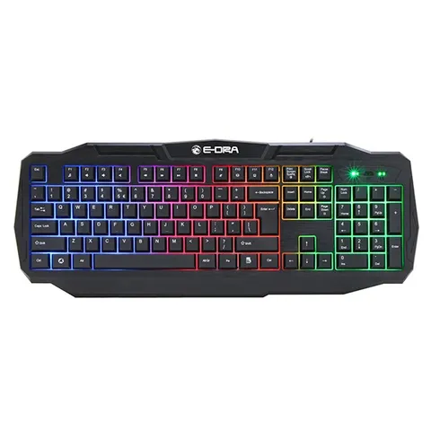 Bàn phím giả cơ E-Dra EK503 có dây chống nước - Thiết kế gaming mạnh mẽ, LED RGB, 104 phím đầy đủ cho game thủ
