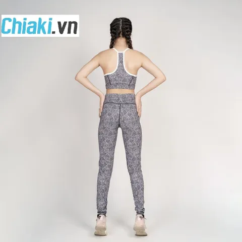 Bộ đồ tập yoga nữ S40039 - Áo bra 2 dây và quần legging lưng cao thời trang, thoải mái cho gym và thể thao