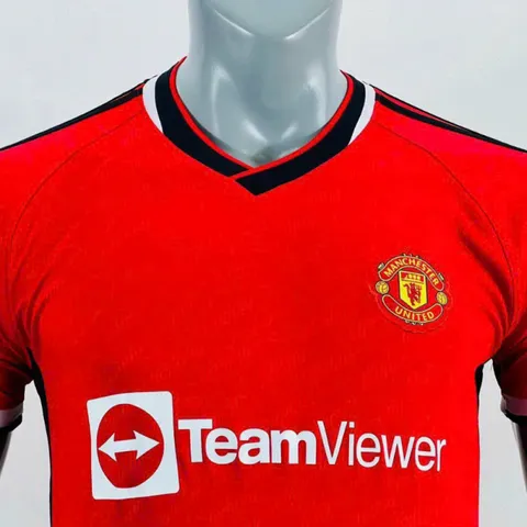 Bộ quần áo đá bóng Manchester United 2023-2024 - Chất liệu thun lạnh, thấm hút, nhiều size - Hàng chính hãng cho fan MU