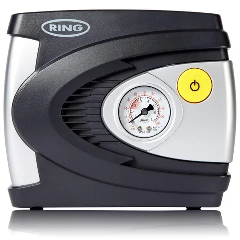 Bơm ô tô mini tự động Ring RAC610 - Thiết bị bơm lốp xe 12V nhanh chóng, gọn nhẹ, dễ sử dụng, đèn LED chiếu sáng, phù hợp cho du lịch