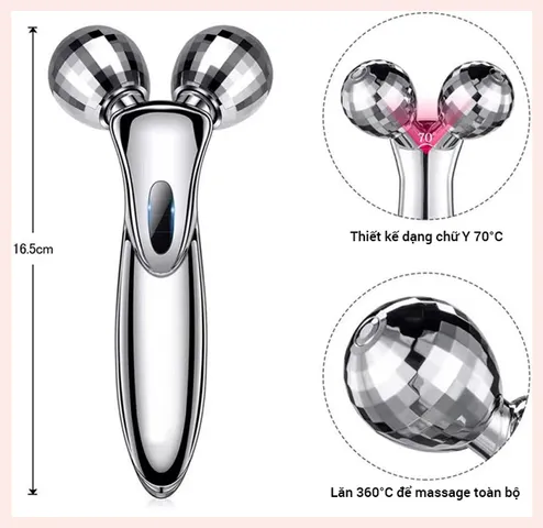 Cây Lăn Massage Trẻ Hóa Da Kakusan KB-213 Năng Lượng Mặt Trời - Giúp Loại Bỏ Cellulite và Cải Thiện Dấu Hiệu Lão Hóa Da