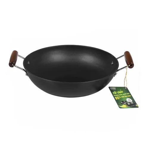 Chảo Xào Thép Sâu Lòng Đáy Từ Green Cook GCW01-36IH - Chống Dính Tự Nhiên, Phù Hợp Mọi Loại Bếp, Tiện Lợi Cho Món Xào, Rán