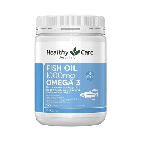 (Hàng nhập khẩu) Dầu cá Omega 3 Healthy Care Fish Oil 1000mg của Úc