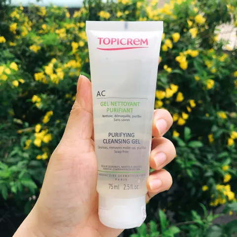 Gel Rửa Mặt Topicrem AC Purifying Cho Da Nhờn & Nhạy Cảm - Sạch Sâu, Dịu Nhẹ, Không Kích Ứng, Dung Tích 75ml/200ml