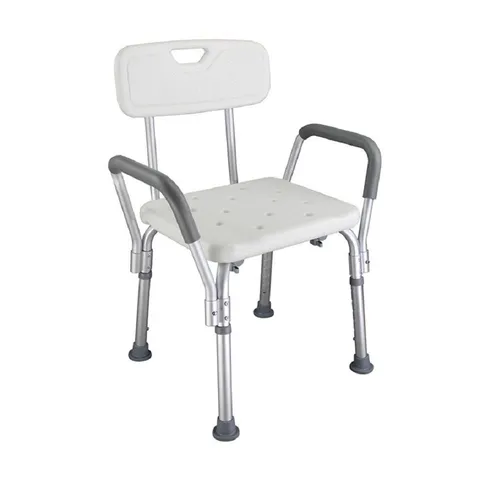 Ghế Tắm Khung Nhôm Lucass SC-98TL Có Tựa Lưng & Tay Vịn - Ghế Ngồi Tắm Cho Người Già, Chất Liệu ABS Cao Cấp, An Toàn Chống Trơn Trượt