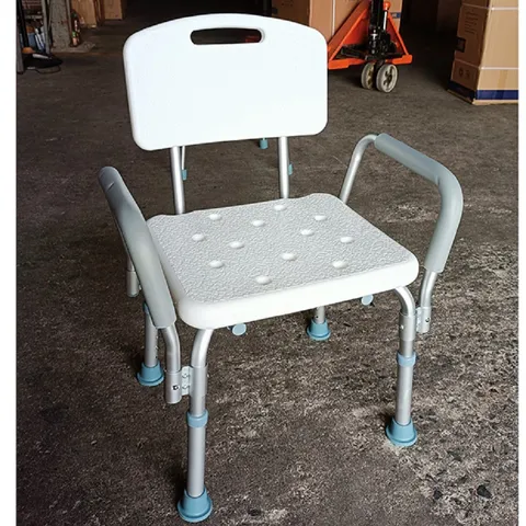 Ghế Tắm Khung Nhôm Lucass SC-98TL Có Tựa Lưng & Tay Vịn - Ghế Ngồi Tắm Cho Người Già, Chất Liệu ABS Cao Cấp, An Toàn Chống Trơn Trượt