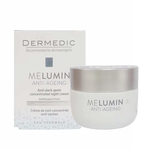 Kem Dưỡng Trắng Ban Đêm Dermedic Melumin - Chống Nám, Làm Sáng Da, 50ml - Kem Dưỡng Da Nhạy Cảm, Dược Mỹ Phẩm Ba Lan