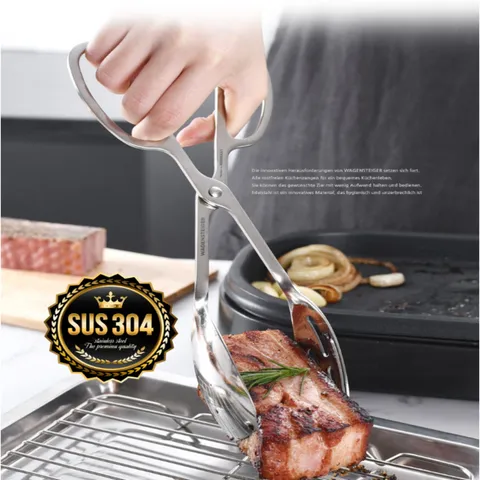 Kẹp Gắp Salad Thép Không Gỉ Wagensteiger - Dụng Cụ Nhà Bếp Sang Trọng, Tiện Lợi và An Toàn cho Sức Khỏe
