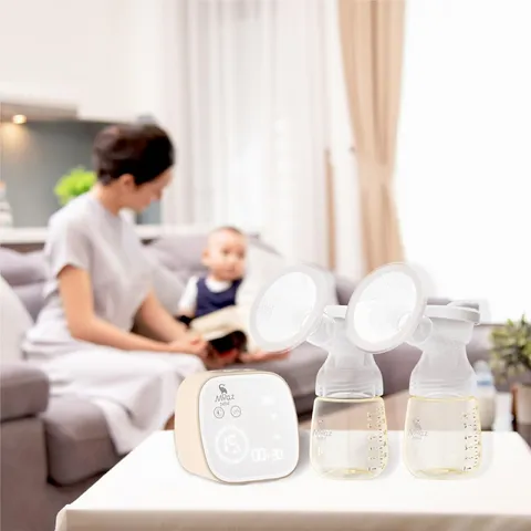 Máy Hút Sữa Điện Đôi Moaz BeBe MB-054 - Thiết Kế Thông Minh, 4 Chức Năng Massage, Hút Sữa Sâu, Dành Cho Mẹ Bỉm Sữa, Bảo Hành 12 Tháng