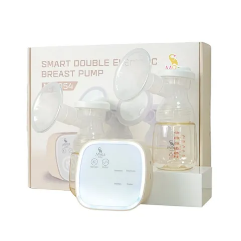 Máy Hút Sữa Điện Đôi Moaz BeBe MB-054 - Thiết Kế Thông Minh, 4 Chức Năng Massage, Hút Sữa Sâu, Dành Cho Mẹ Bỉm Sữa, Bảo Hành 12 Tháng