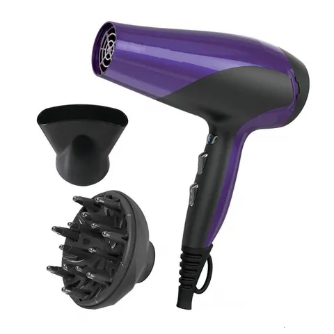 Máy Sấy Tóc Remington Ionic Dry D3190 2200W - Công Nghệ Sấy Ion, 3 Chế Độ Nhiệt, Tóc Mượt Mà, Phù Hợp Tóc Xoăn và Thẳng