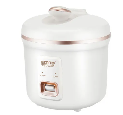 Nồi Cơm Điện Mini Bennix BN-010HC 1L - Thiết Kế Gọn Nhẹ, 2 Chế Độ Nấu, Phù Hợp Sinh Viên và Gia Đình Nhỏ, Màu Trắng Kem và Xanh Coban
