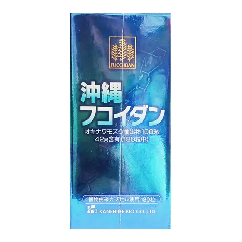 [Hàng nhập khẩu] Viên uống Okinawa Fucoidan Kanehide Bio Nhật Bản - Hỗ trợ sức khỏe 180 viên - Fucoidan tự nhiên từ tảo nâu Mozuku
