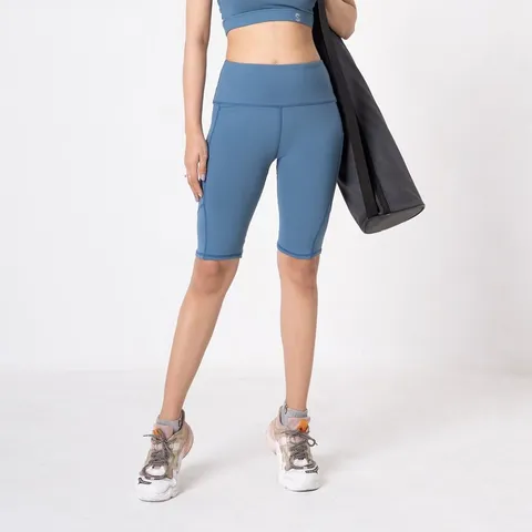 Quần Biker Short Tập Gym Yoga QL210410 Lưng Cao - Chất Liệu Co Giãn, Thấm Hút Mồ Hôi, Nâng Mông Hoàn Hảo Cho Nữ