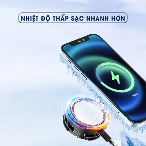 Quạt Tản Nhiệt Điện Thoại Sidotech CX02 - Nhỏ Gọn, Làm Mát Nhanh, LED RGB, Phù Hợp Mọi Kích Thước Điện Thoại