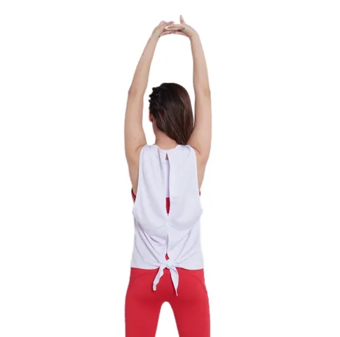 Tanktop Nữ Tập Gym, Yoga Thắt Nơ Lưng - Chất Vải Co Giãn 4 Chiều, Thấm Hút Tốt - AB30024 Tự Tin Khi Tập Luyện