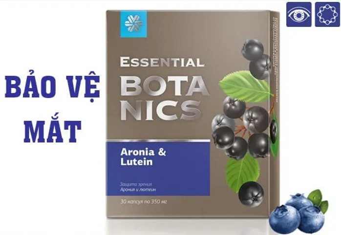 Viên uống hỗ trợ thị lực Essential Botanics Aronia & Lutein Siberian Health - Bảo vệ mắt, bổ sung Lutein tự nhiên (30 viên)