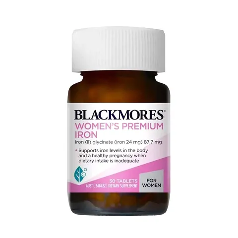 Viên Sắt Blackmores Pregnancy Iron 30 Viên - Bổ Sung Sắt Cho Bà Bầu, Không Gây Táo Bón, Hỗ Trợ Mẹ Và Thai Nhi Sức Khỏe Tốt Nhất