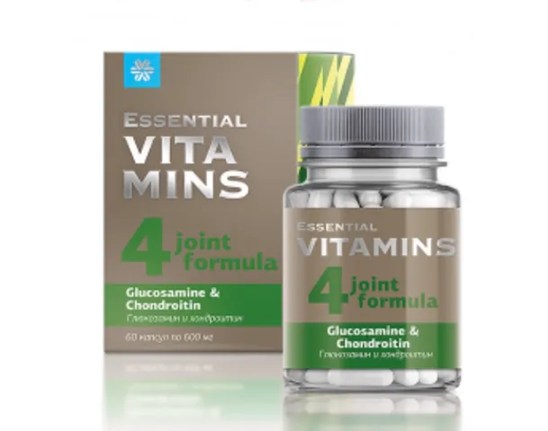Viên uống Glucosamine Siberian Essential Vitamins 4 Joint Formula - Hỗ trợ xương khớp, tăng cường sức khỏe vận động - 60 viên