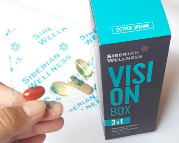 Viên Uống Tăng Cường Thị Lực Siberian Wellness Vision Box - Hỗ Trợ Sức Khỏe Mắt, Giảm Nhức Mỏi, Omega-3, Duy Trì Thị Lực 30 Gói