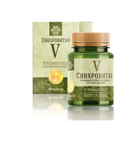 Viên uống Synchrovitals V Siberian Health - Hỗ trợ Bổ Phế, Tăng Đề Kháng và Miễn Dịch cho Cơ Thể - 60 Viên
