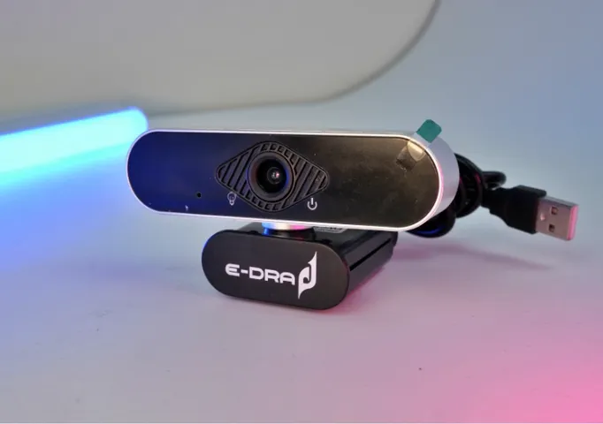 Webcam E-dra EWC7700 Full HD 1080P - Góc Nhìn Xoay 360 Độ, Micro Khử Ổn, Tốc Độ 25FPS/30FPS, Phụ Kiện Máy Tính Chất Lượng Cao