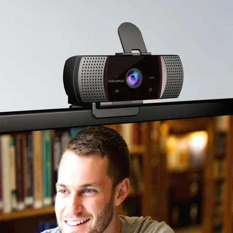 Webcam Thronmax Go X1 Pro 1080P - Góc Nhìn Rộng, Tự Động Lấy Nét, Micro Khử Ồn, Phù Hợp Cho Họp Trực Tuyến, Giao Tiếp Video Chất Lượng Cao