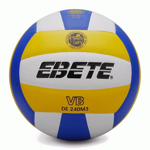 Bóng Chuyền Da PU Động Lực Ebete DE 240M3 - Quả Bóng Thi Đấu Chính Thức Tiêu Chuẩn VFV Cho Vận Động Viên