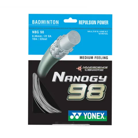 Dây Cước Căng Vợt Cầu Lông Yonex Nanogy 98 - Độ Bền Cao, Đường Kính 0.66mm, Chiều Dài 10m, Thích Hợp Cho Chơi Cầu Lông Chuyên Nghiệp