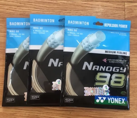Dây Cước Căng Vợt Cầu Lông Yonex Nanogy 98 - Độ Bền Cao, Đường Kính 0.66mm, Chiều Dài 10m, Thích Hợp Cho Chơi Cầu Lông Chuyên Nghiệp