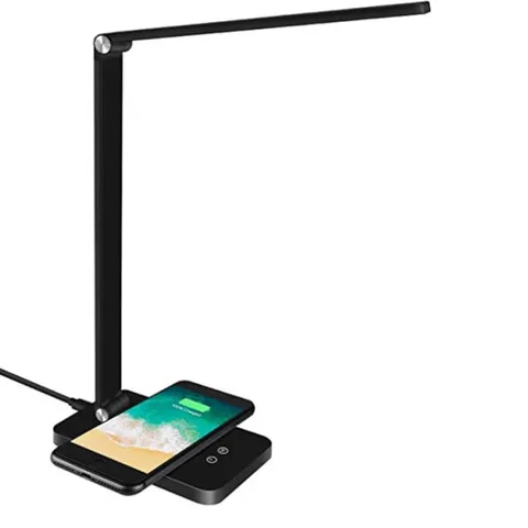 Đèn Bàn Học Led Chống Cận MT-856 - Cảm Ứng 5 Chế Độ Ánh Sáng, Sạc Điện Thoại Không Dây, Thiết Kế Hiện Đại, Bảo Vệ Mắt Tối Ưu