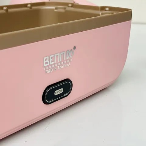 Hộp cơm điện Bennix BN-99S - Hâm Nóng và Hấp Cách Thủy, 2 Ngăn Inox, Thiết Kế Nhỏ Gọn, Dung Tích 1 Lít, Tiện Lợi Mang Đi
