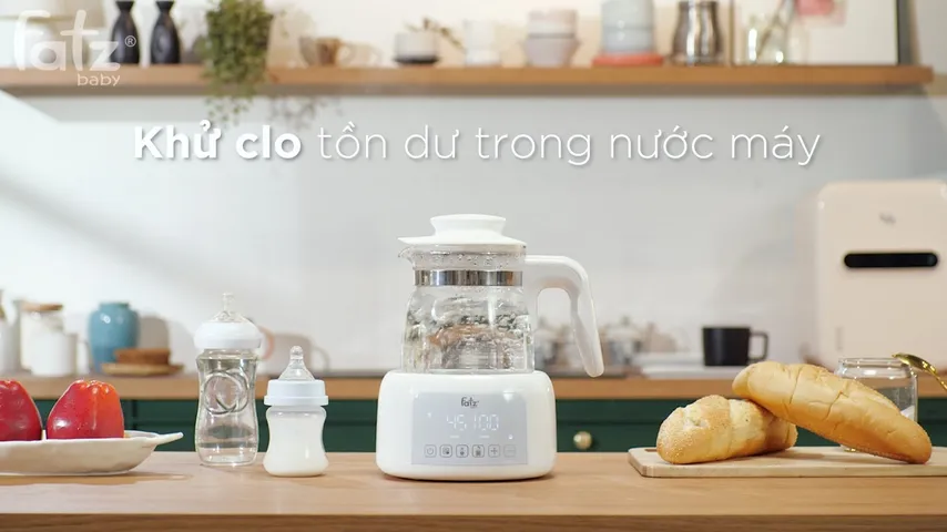 Máy Đun Nước Pha Sữa Điện Tử Fatzbaby Quick 12 Plus FB3504BH - Dung Tích 1.3L, Chức Năng Giữ Ấm, Màn Hình LED Cảm Ứng
