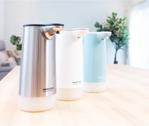 Máy tạo bọt xà phòng tự động Wash Bon Saraya Nhật Bản - Cảm biến thông minh, thiết kế đẹp cho phòng tắm và bếp, giúp rửa tay an toàn