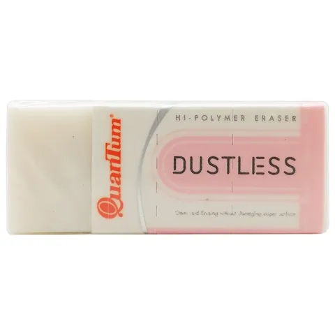 Set 10 Gôm Tẩy Bút Chì Dustless Quantum QE680-48 - Ít Bụi, Thiết Kế Nhỏ Gọn, Dễ Dàng Tẩy Xóa Vết Bút Chì, An Toàn Cho Trẻ Em