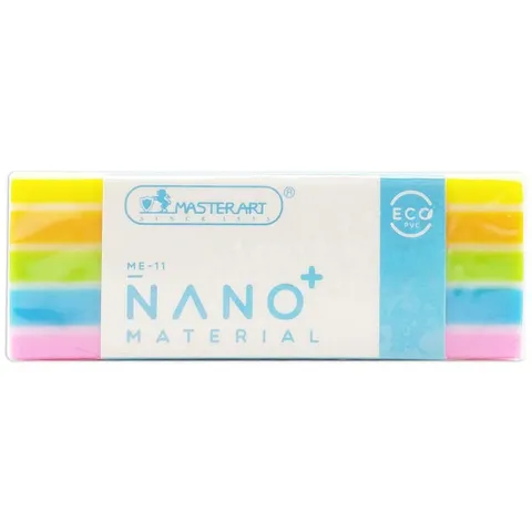 Set 10 Gôm Tẩy Màu Nano Masterart ME-11 - Gôm Học Tập An Toàn Cho Trẻ Em, Thiết Kế Tiện Dụng, Không Chất Độc Hại