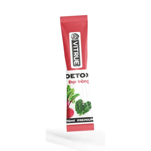 Tinh Chất Hỗ Trợ Thải Độc Vitrue Detox Đại Tràng - Hỗ Trợ Tiêu Hóa, Thanh Nhiệt, Dễ Uống, 14 Gói x 15ml