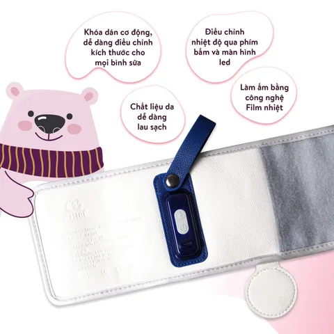 Túi Ủ Bình Sữa Di Động ChiBé CB016 Ver2 - Giải Pháp Nhiệt Độ Thông Minh 18W, Tích Hợp 5 Cấp Nhiệt Độ - Duy Trì Sữa Ấm Cho Bé Khi Đi Du Lịch