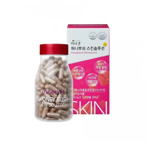 Viên Uống Chống Nắng HoneyBush Skin Solution - Dưỡng Ẩm Bảo Vệ Da, Hỗ Trợ Trẻ Hóa Da và Giảm Nếp Nhăn, Hàng Chính Hãng Hàn Quốc