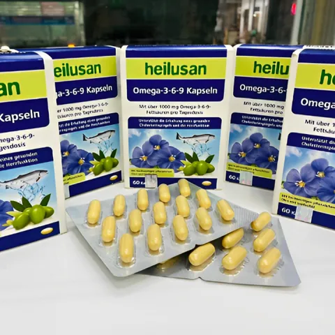 Viên uống Omega-3-6-9 Heilusan của Đức - Tăng cường sức khỏe, bảo vệ thị lực, làm chậm lão hóa da - 60 viên hỗ trợ toàn diện sức khỏe