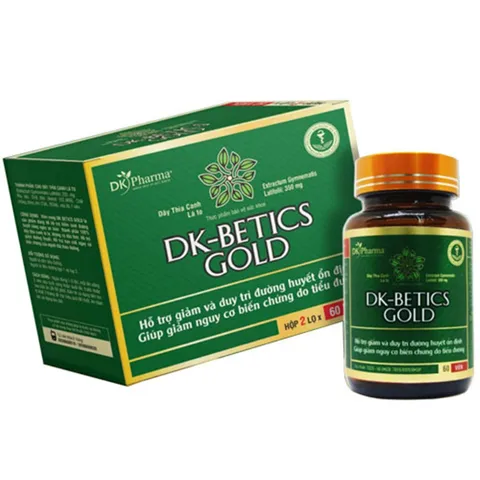 Viên Uống Hỗ Trợ Ổn Định Đường Huyết DK-Betics Gold - Chiết Xuất Dây Thìa Canh Tự Nhiên, Hỗ Trợ Người Tiểu Đường